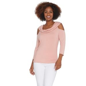 LISA RINNA Off Shoulder Knit Top